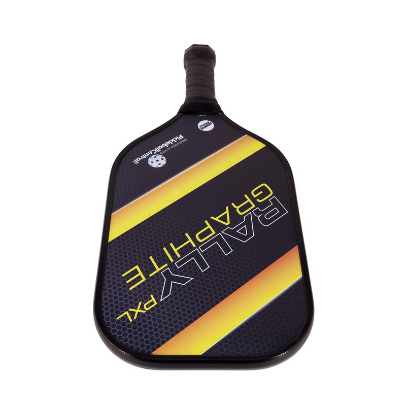 PickleballCentral Rally PXL Graphite Pickleball Paddle (Yellow) XL Elongated Power & Reach Shape | Standard Grip | Polymer Honeycomb Core and Graphite Face - Image 3